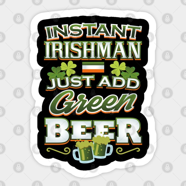 Instant Irishman Patricks Day Celebration Sticker by creative
